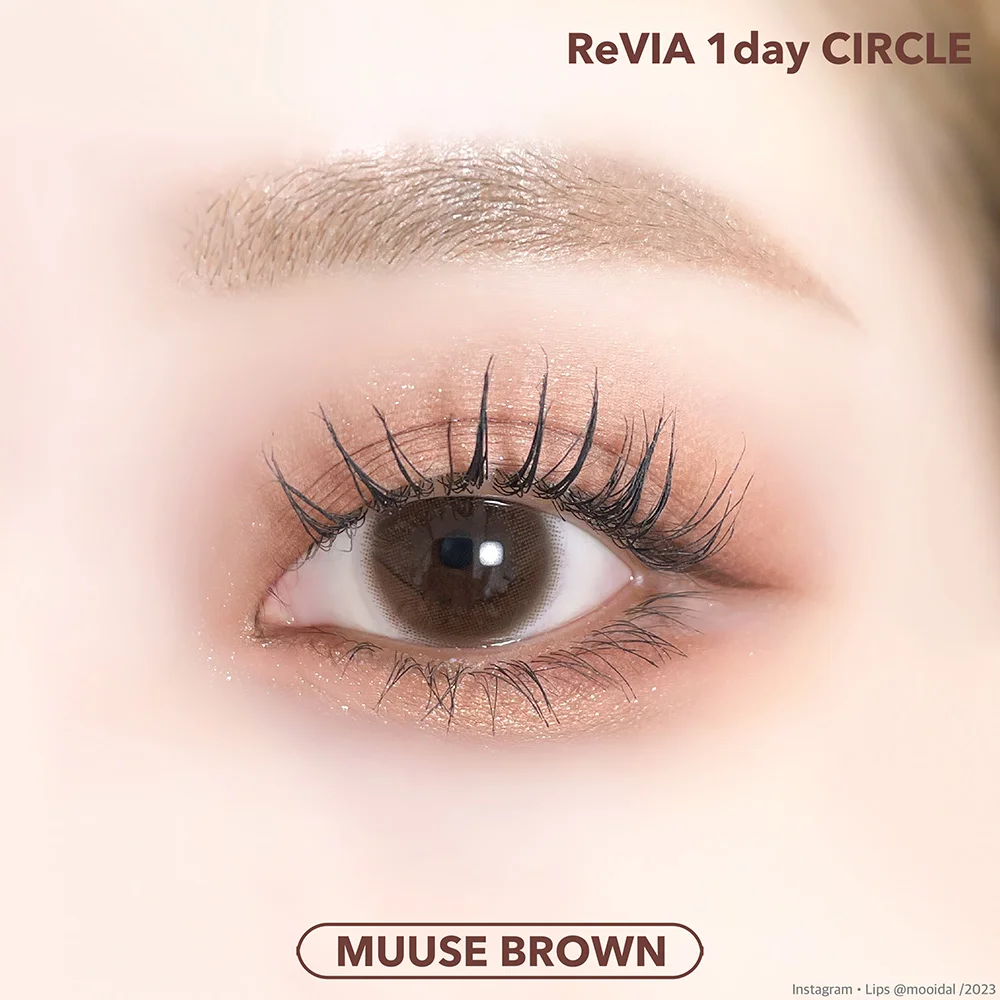 ReVIA 1day CIRCLE《MUUSE BROWN》