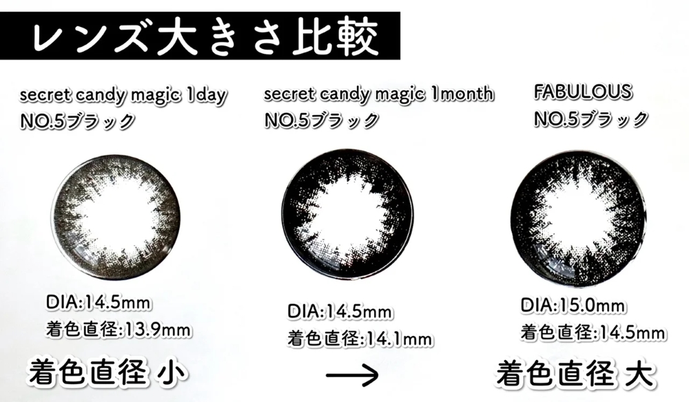 レンズ大きさ比較