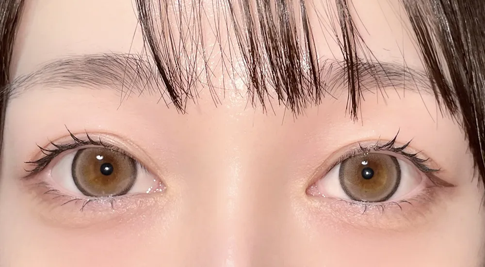 Luna Natural 1day ピーチ着用時