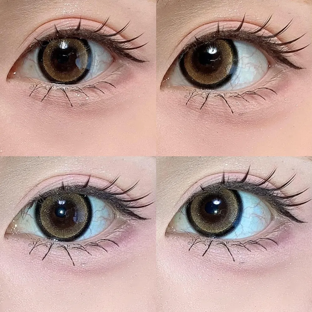 secret candymagic 1day (シークレットキャンディーマジック ワンデー）Lame Brown(ラメブラウン) 着用時