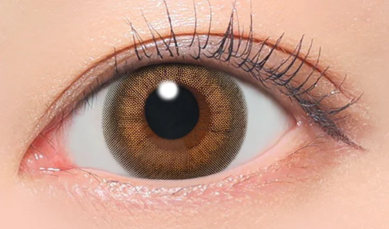 キャンディーマジック ワンデー アリアナヘーゼル着用画像