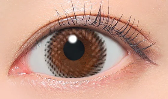 キャンディーマジック ワンデー デートブラウン着用画像