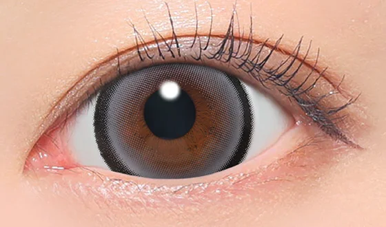 ファビュラス ワンデー メログレー着用画像