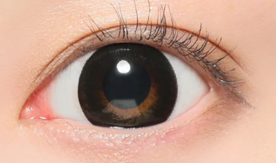 マーブル ワンデー ナチュラルブラック着用画像