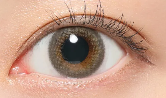 レヴィア ワンデー ミストアイリス着用画像