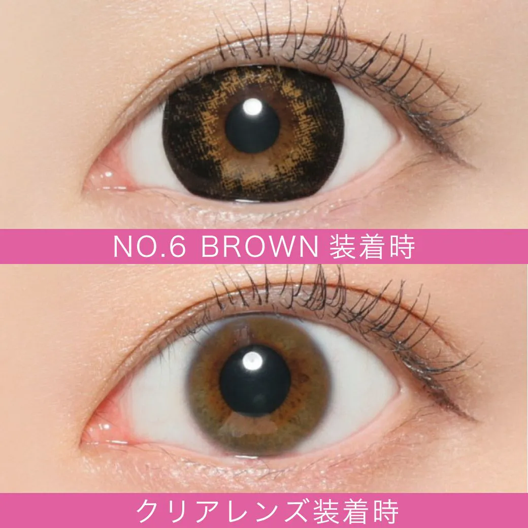 Fabulous 1month NO.6ブラウン　瞳しっかり強調盛り