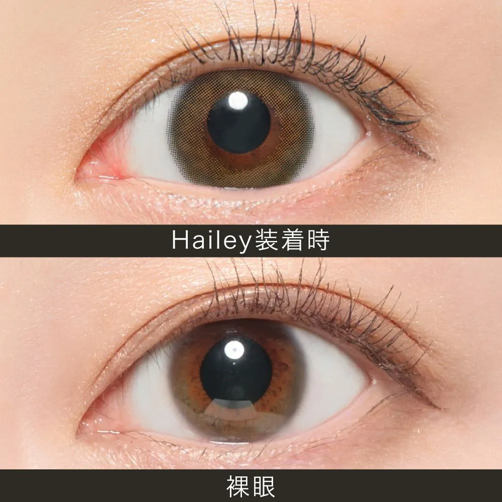 ReVIA 1month COLOR ヘイリー DIA14.0 BC8.6 着色直径13.2 度なし2枚入り