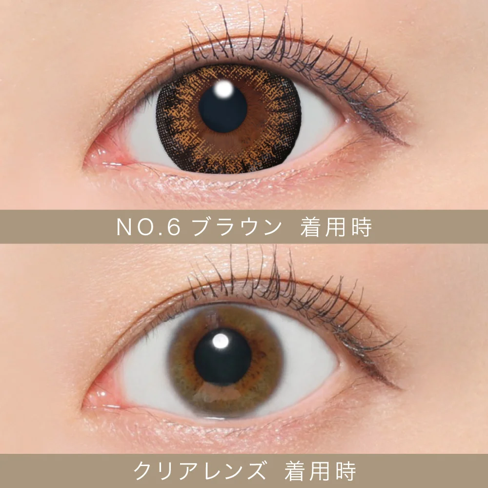 NO.6ブラウン着用画像比較