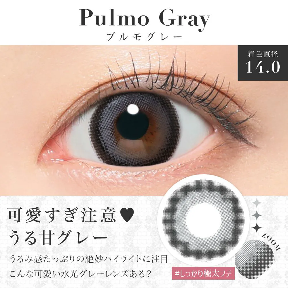 secret candymagic 1month プルモグレー DIA14.5 BC8.8 着色直径14.0 度なし2枚入り