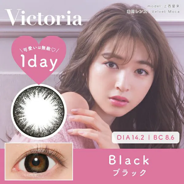 Victoria 1day 《ブラック》 度あり 度なし 1箱10枚入り