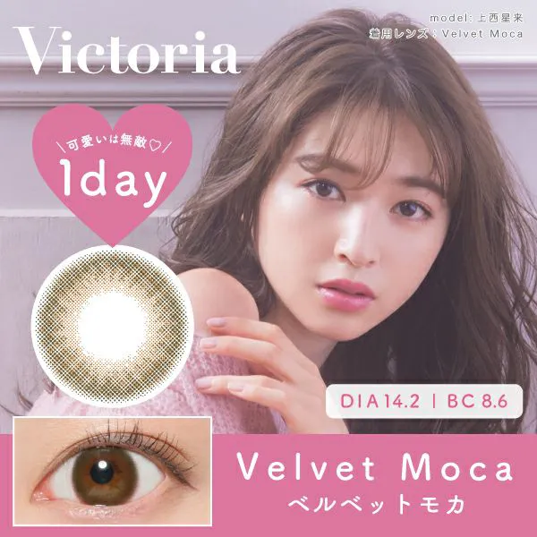 Victoria 1day 《ベルベットモカ》 度あり 度なし 1箱10枚入り