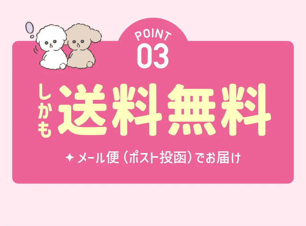 POINT03 しかも送料無料