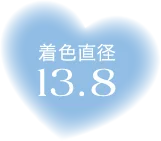 着色直径13.8