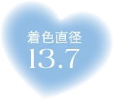 着色直径13.9