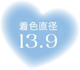 着色直径13.9