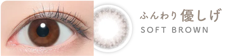 ふんわり優しげ SOFT BROWN ソフトブラウン