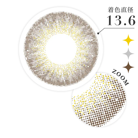着色直径13.6
